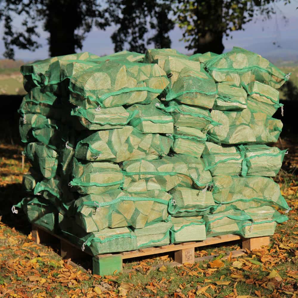 netted hardwood log